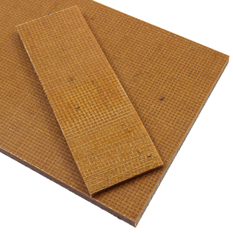 Micarta Mustard Yute Scale