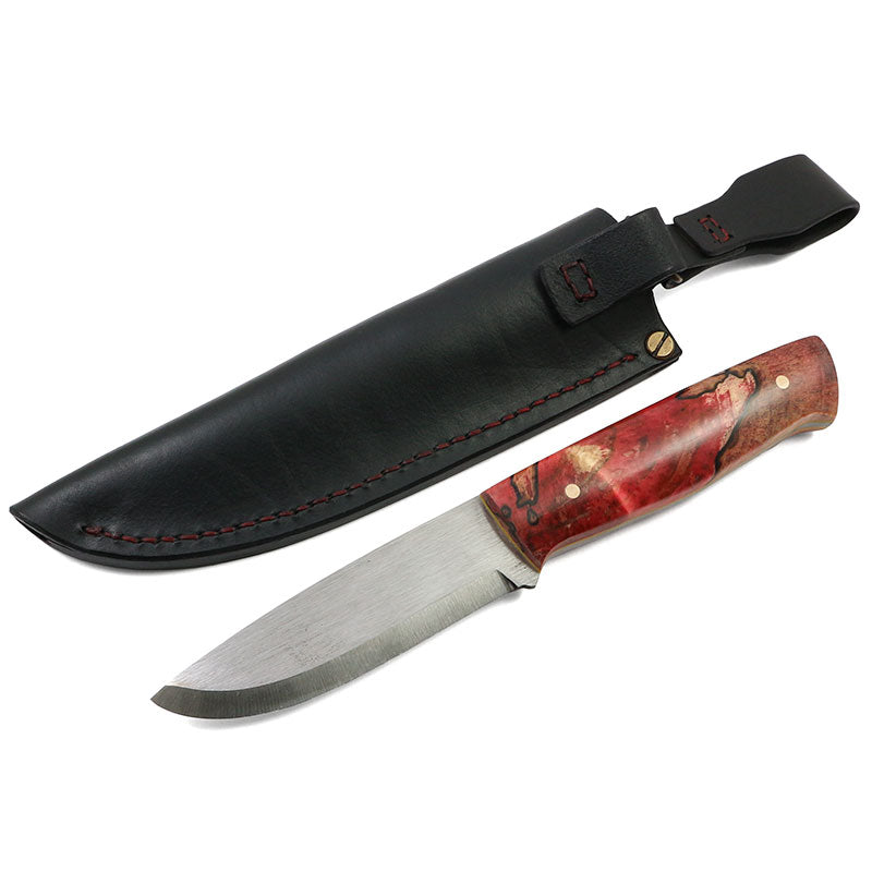 Bladepoint Oskoreia Knife / Stabilized Spalted Birch Burl