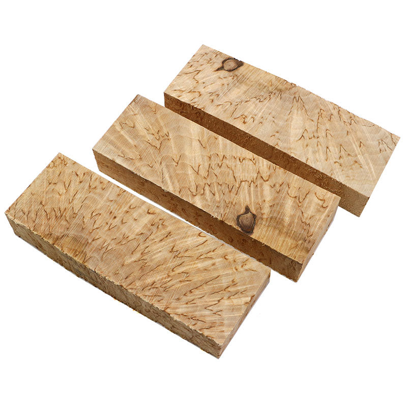 Curly Birch off-cuts 3 pieces