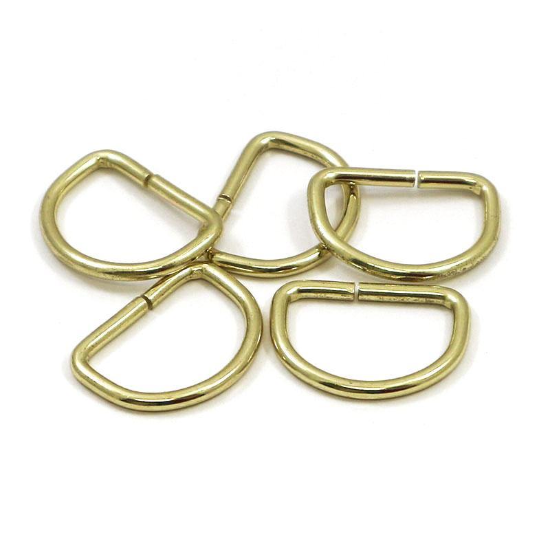 D-Ring 25mm - Brass /5pcs - Bladepoint