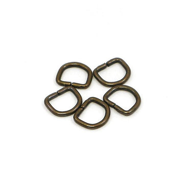 D-Ring 10mm - Antique /5pcs - Bladepoint