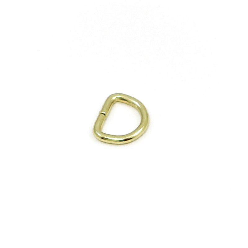 D-Ring 10mm - Brass /5pcs - Bladepoint