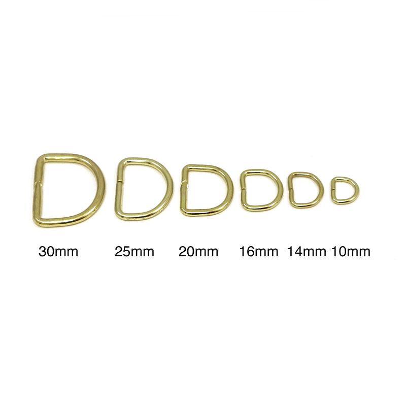 D-Ring 16mm - Brass /5pcs - Bladepoint