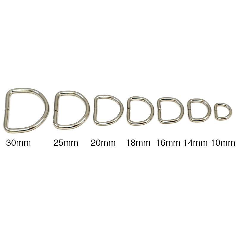 D-Ring 16mm - Nickel /5pcs - Bladepoint
