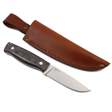 NKD Forester 100 Knife - F/Elmax - Bison Micarta