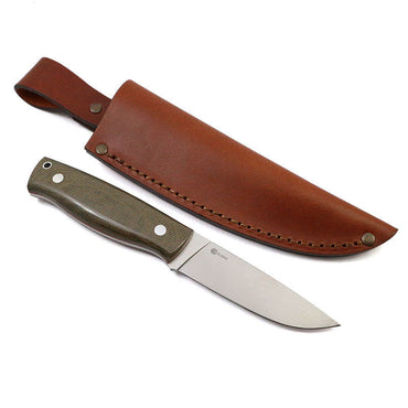 NKD Forester 100 Knife - F/Elmax - Green Micarta