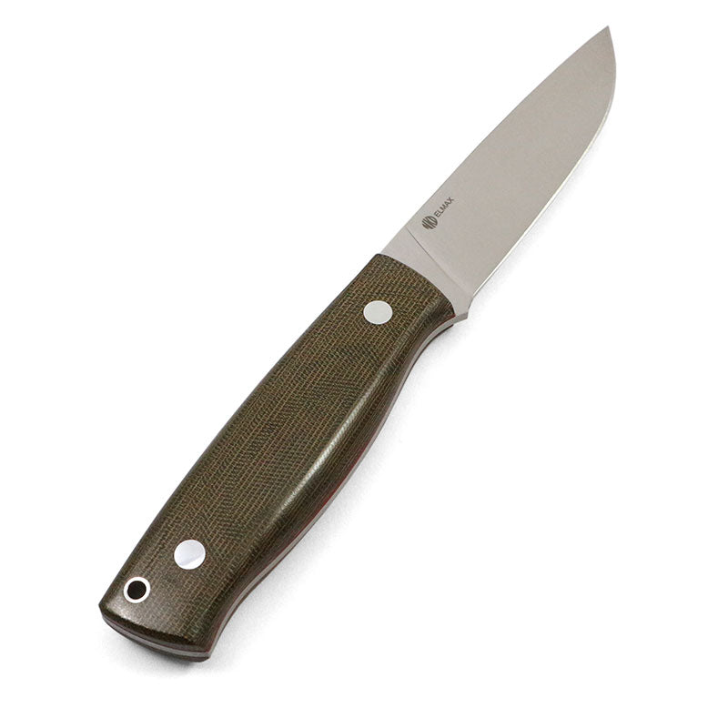NKD Forester 100 Knife - F/Elmax - Green Micarta