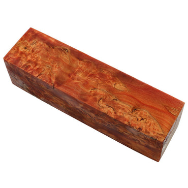 Stabilized Curly Birch / Burnt Orange
