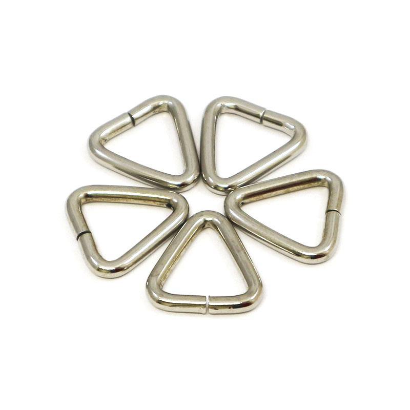 Triangle Delta Rings 20mm - Nickel /5pcs - Bladepoint