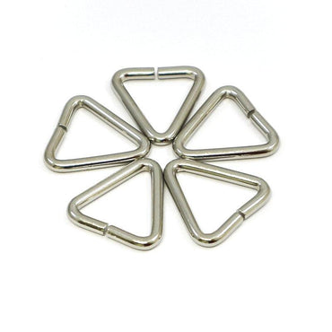 Triangle Delta Rings 25mm - Nickel /5pcs - Bladepoint